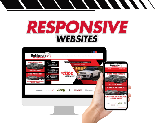 Responsive website design ensuring optimal viewing experience across all devices, including desktops, tablets, and smartphones.