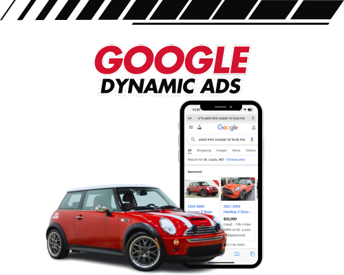 Customized PPC campaigns for car models with dynamic Google VLA picture ads.