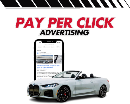 Car dealership PPC strategy with targeted campaigns for new and used vehicles.